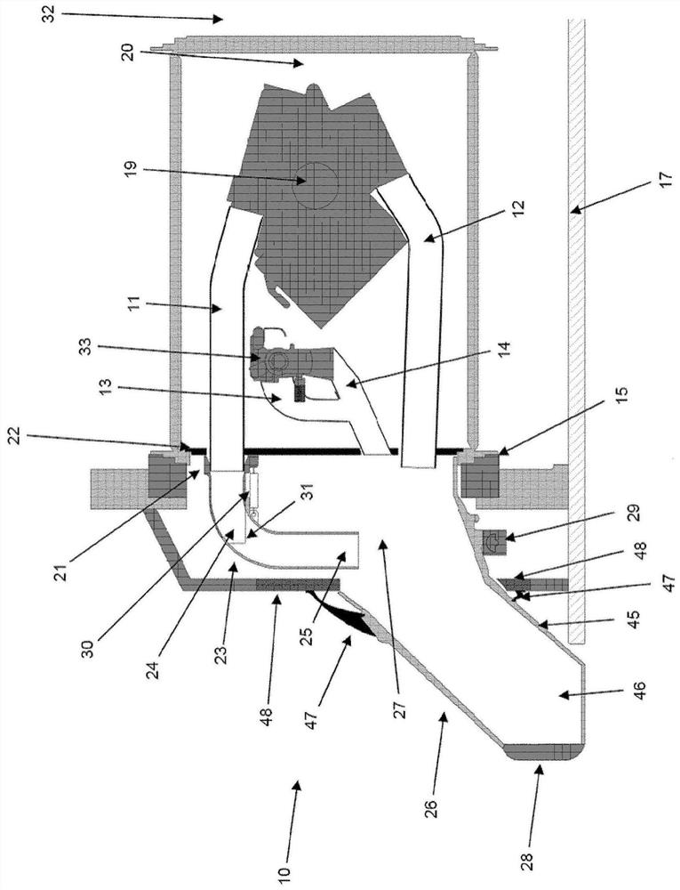 Ejector for ejecting cartridge cases and/or connectors from ammunition chains or strips attached to primary and/or secondary weapons