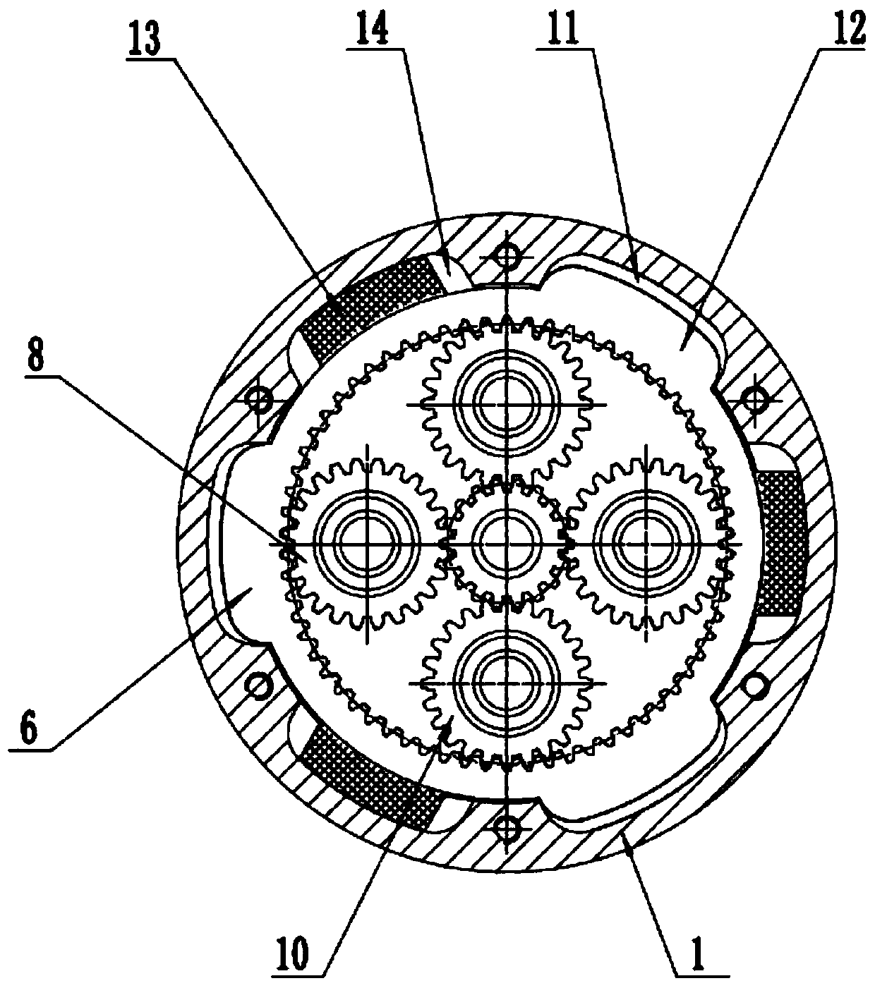 Driving motor assembly for electric vehicle