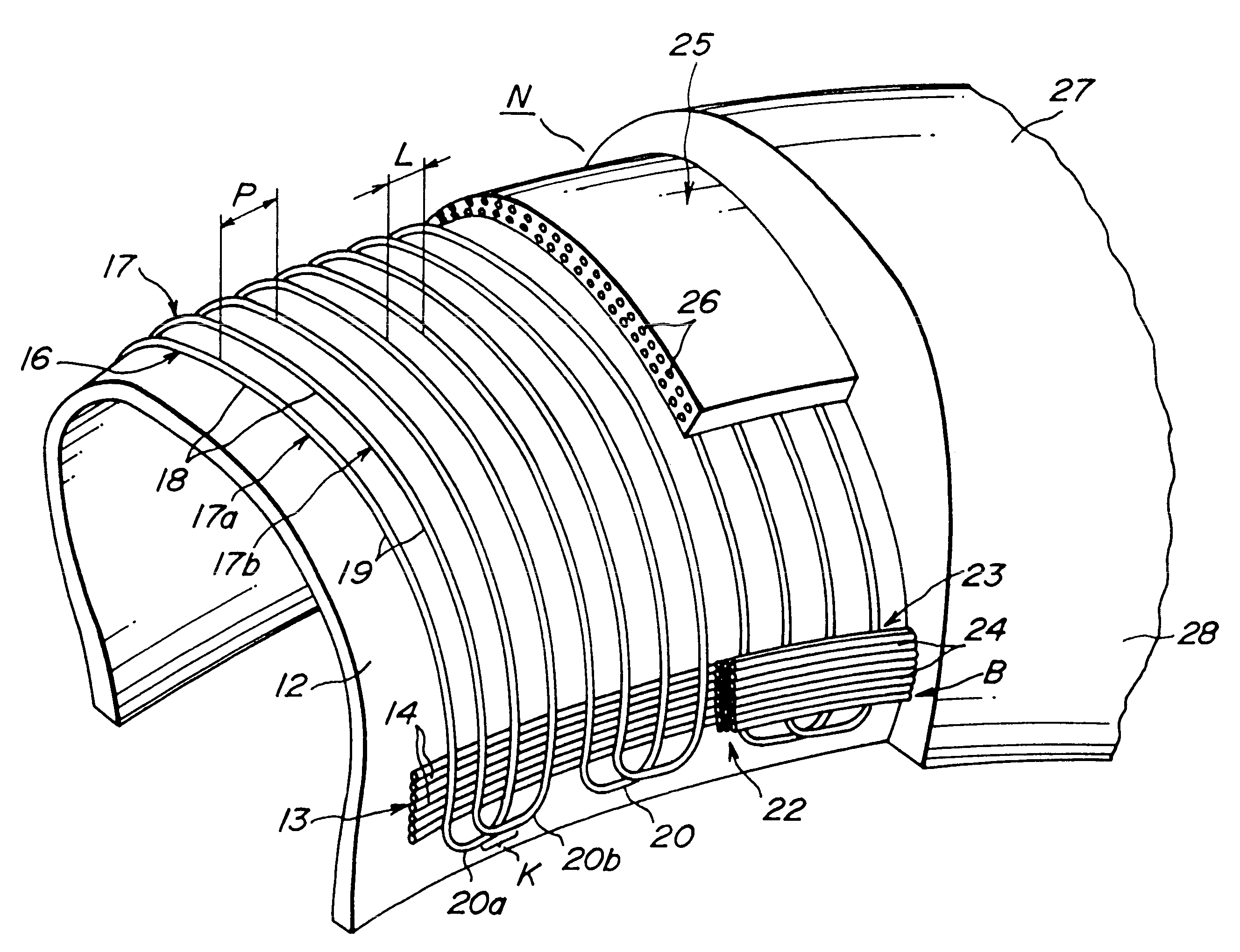 Method of building pneumatic tires with carcass anchored by bead wire reinforcing layer