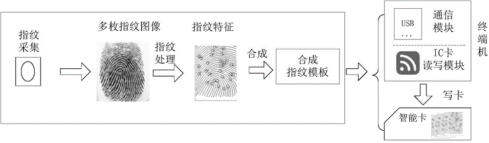 Fingerprint data processing method and device