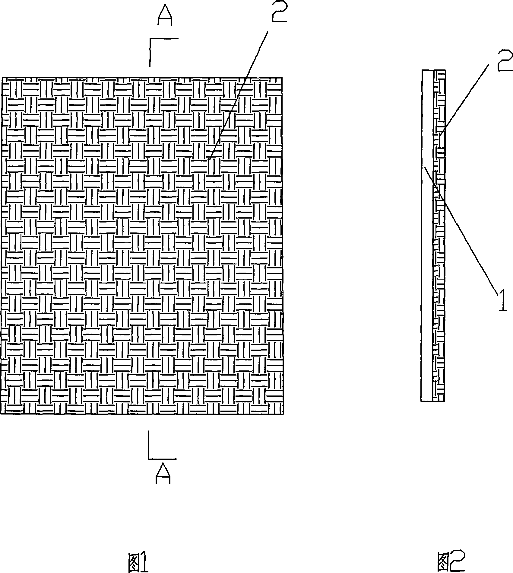 Plant type environmental protection wall paper and manufacturing method thereof