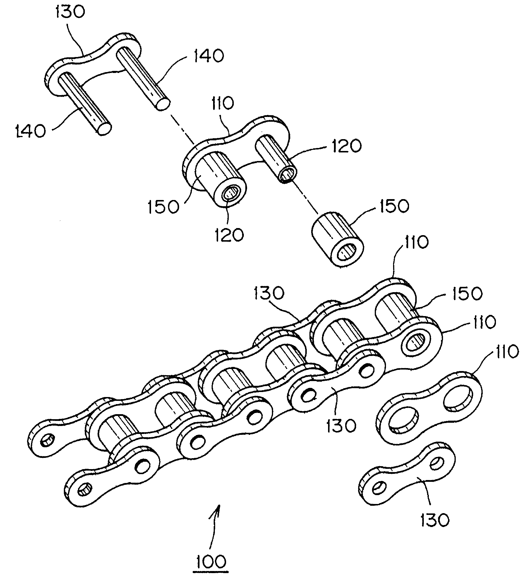 Corrosion resistant roller chain