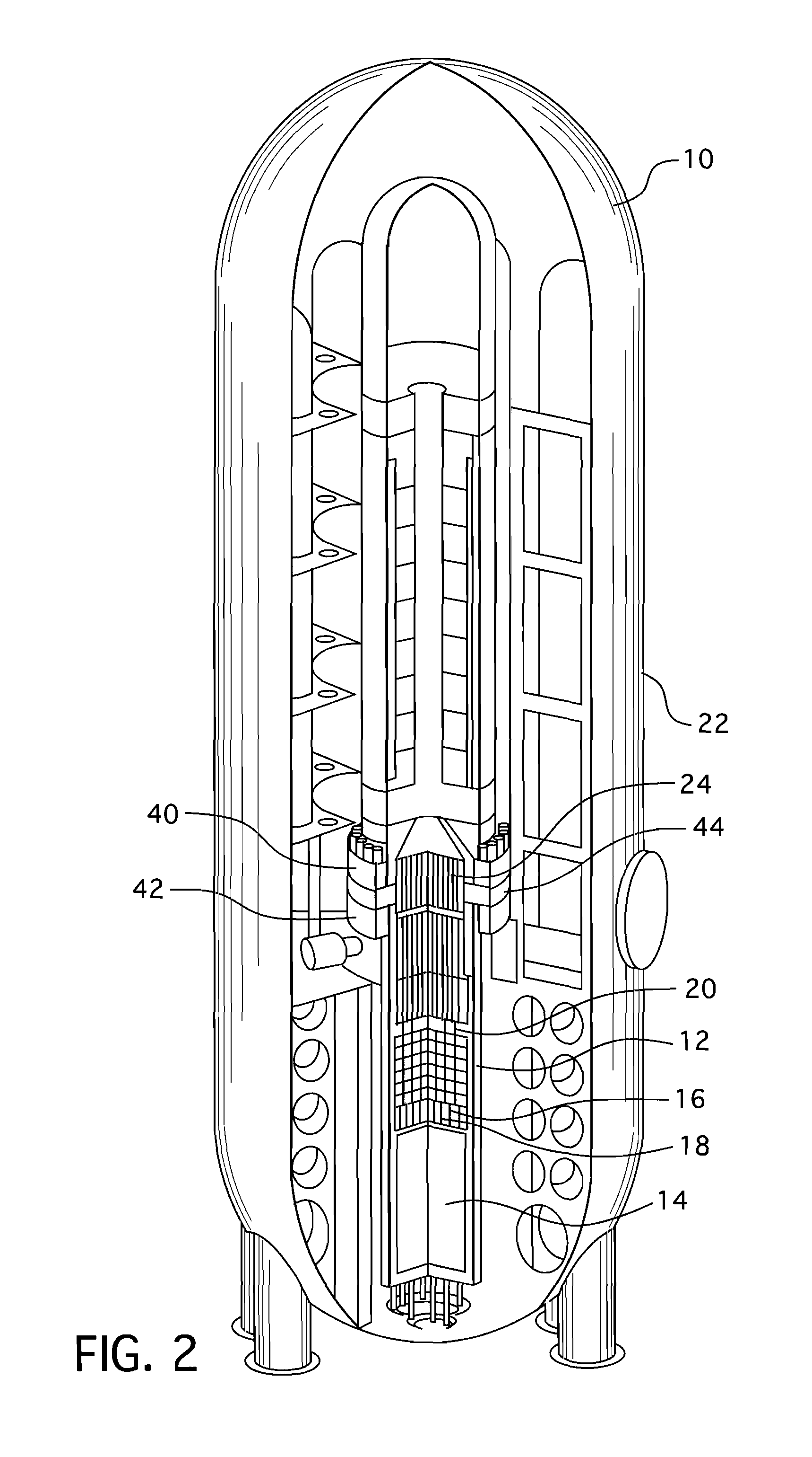 Instrumentation and control penetration flange for pressurized water reactor