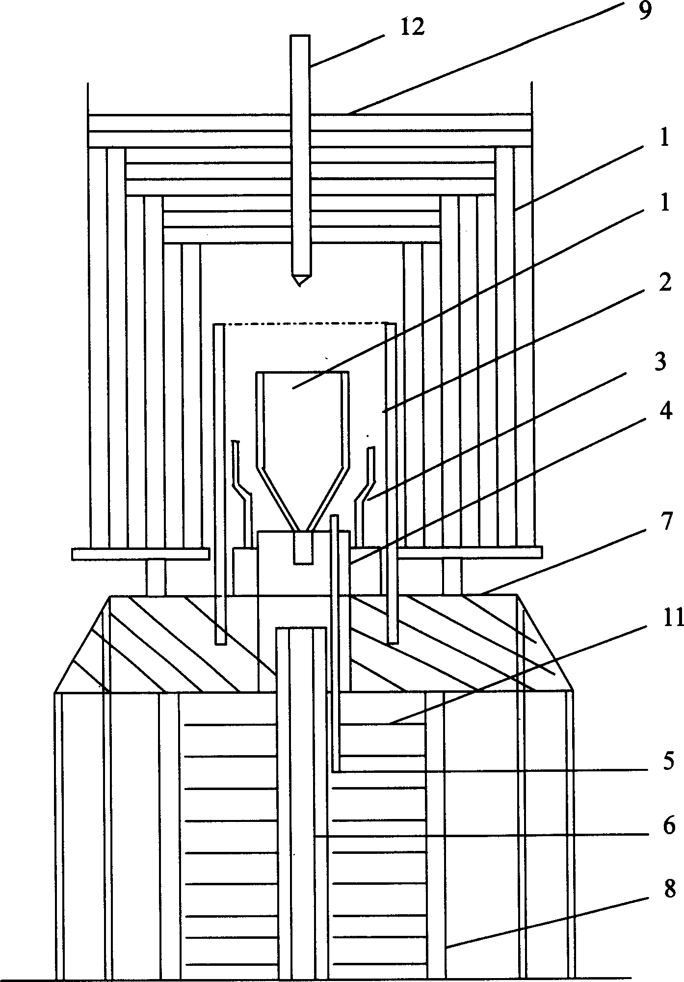 Growth apparatus for large-areaed crystal by temperature gradient technique and crystal growth method thereof