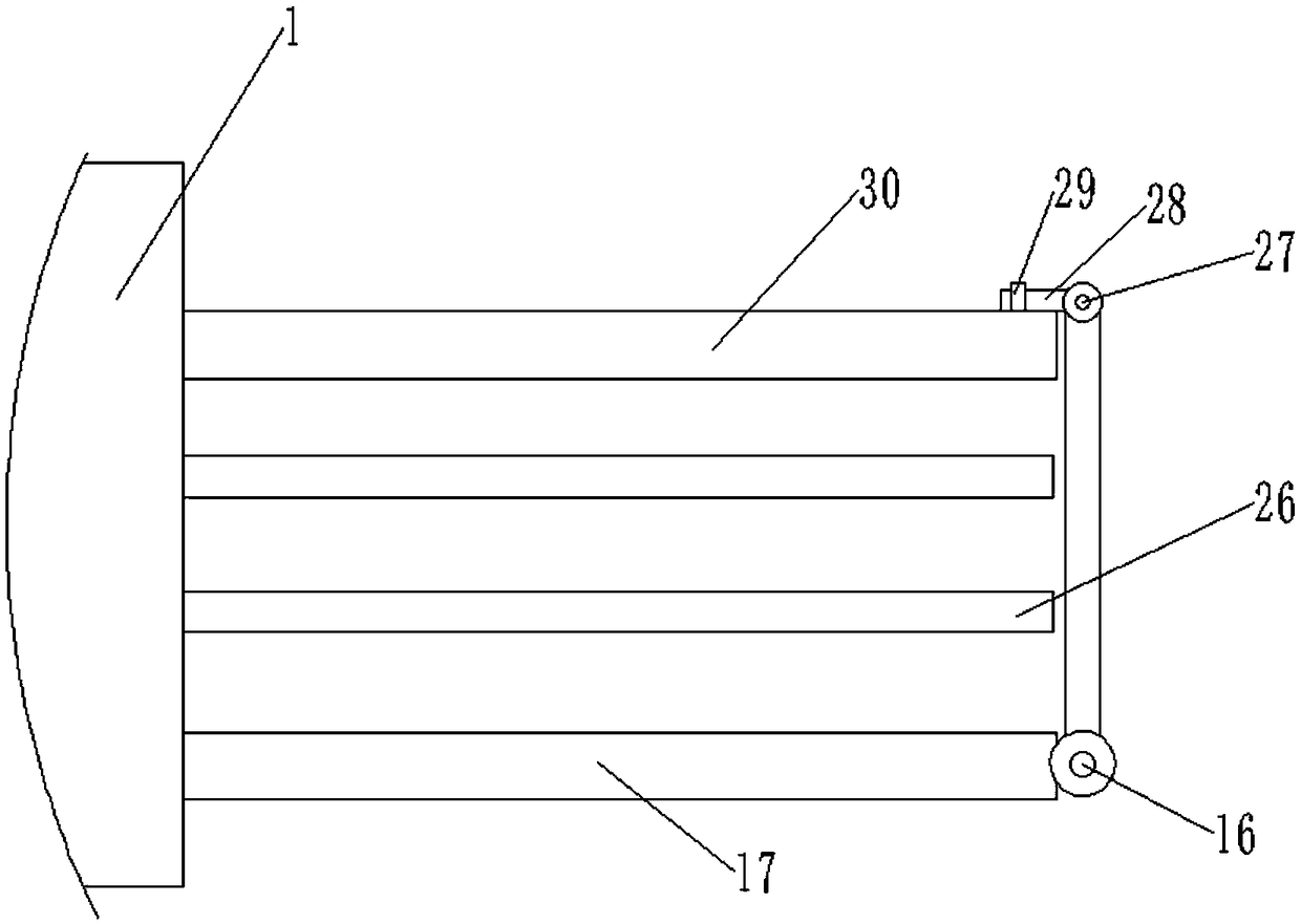 A seedling transporting device faciliating -feeding for forestry planting