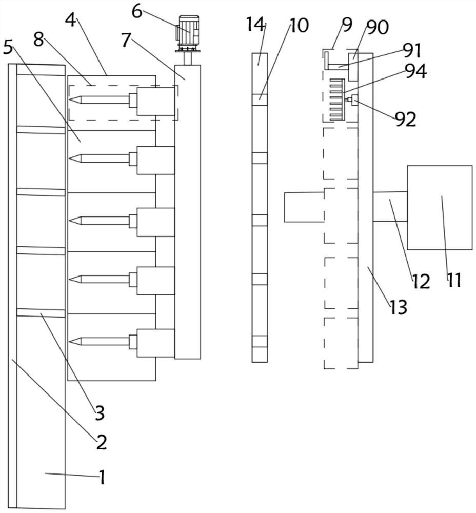 Pineapple peeling and cutting device