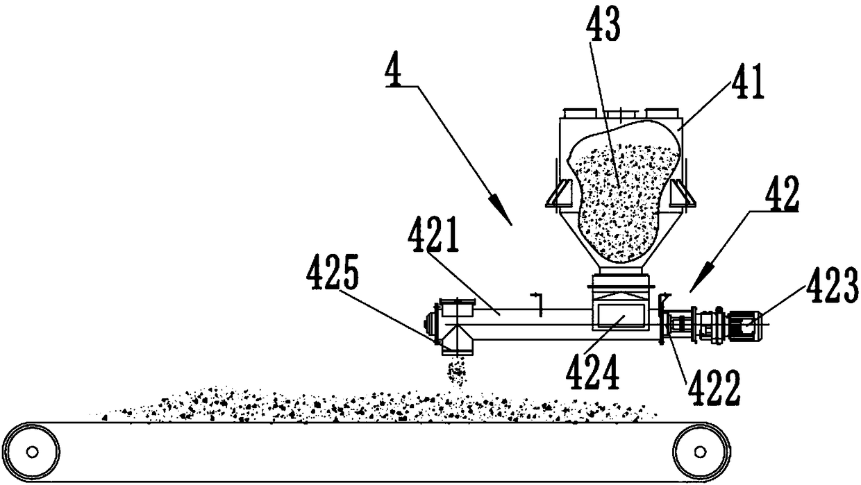 Glass coloring and mixing small material automatic batching device