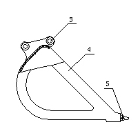 Integral cast steel dredge bucket