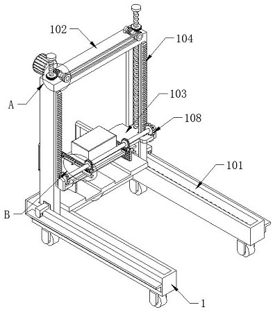 Stacking device for new energy automobile battery management