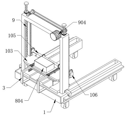 Stacking device for new energy automobile battery management