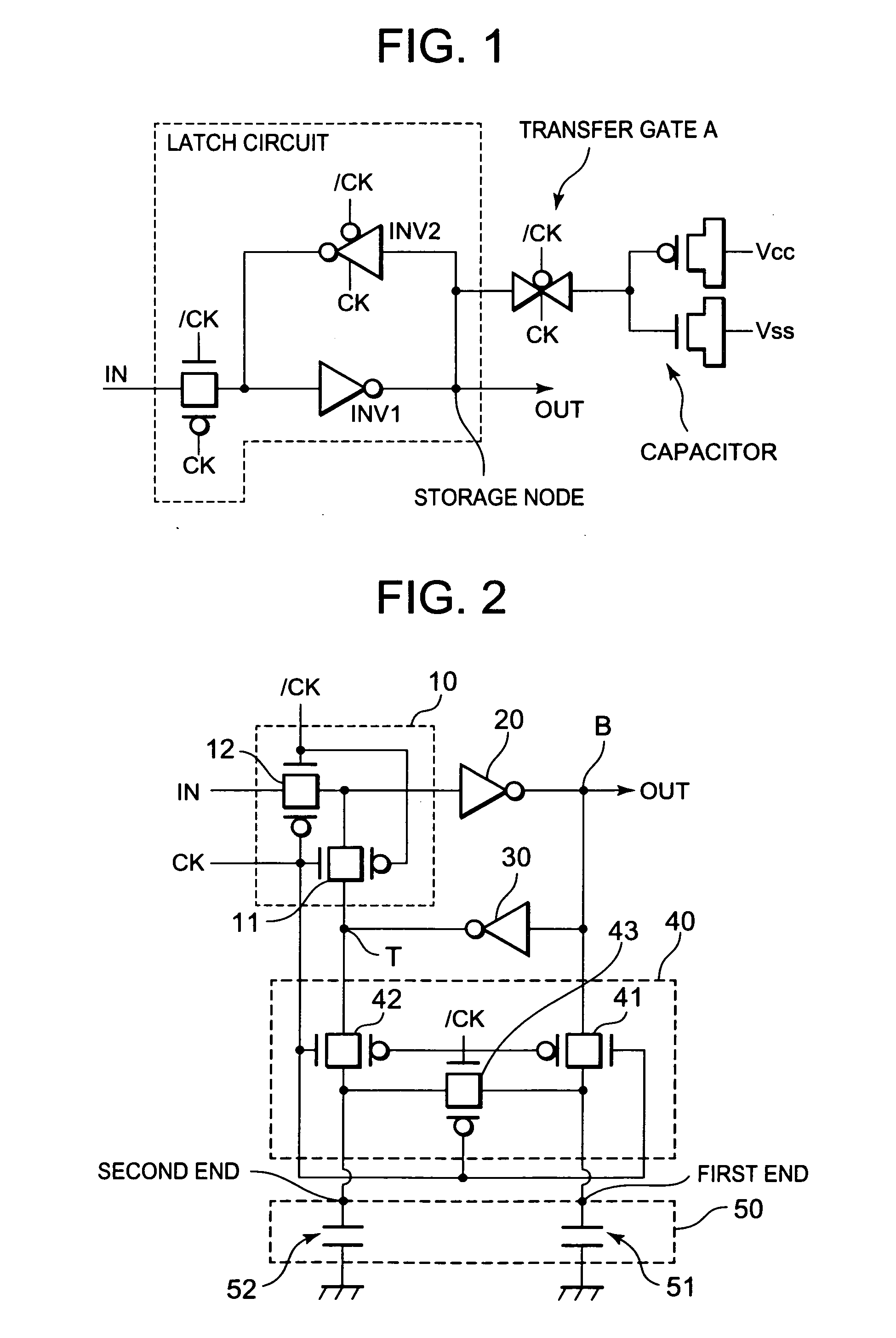Semiconductor integrated circuit having latch circuit applied changeable capacitance and method thereof