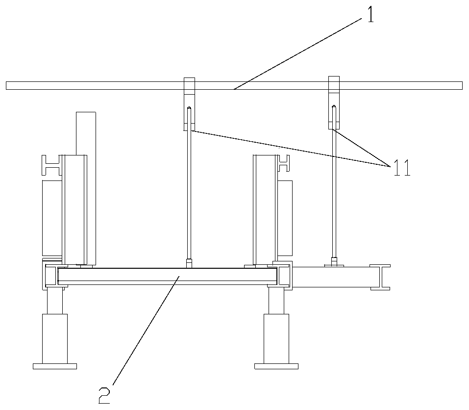 A monorail crane front exploration support operation platform and method