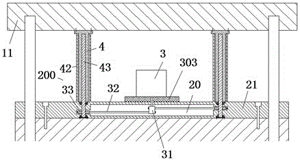 Shock absorption type cabinet door device for electrical cabinet