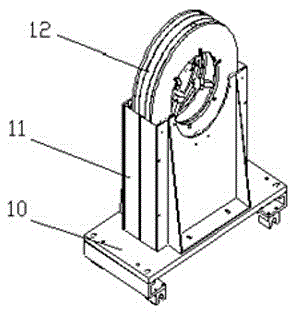 A transparent manual clamping support frame for a rectangular tube plate laser cutting machine