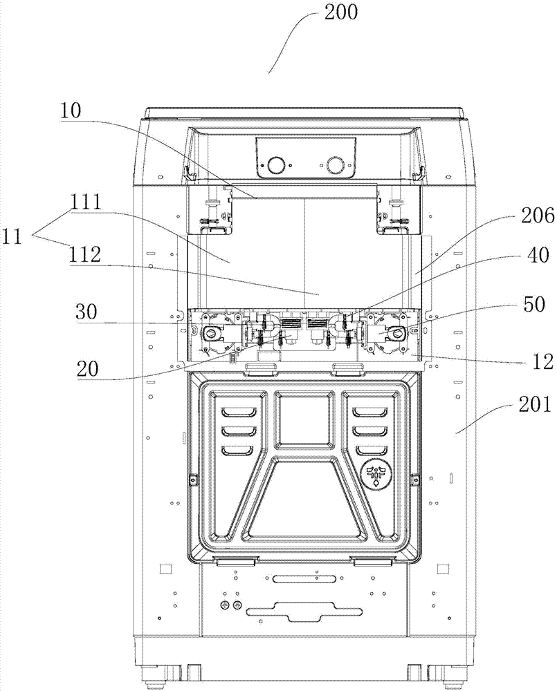 Washing machine washing agent box assembly and washing machine having same