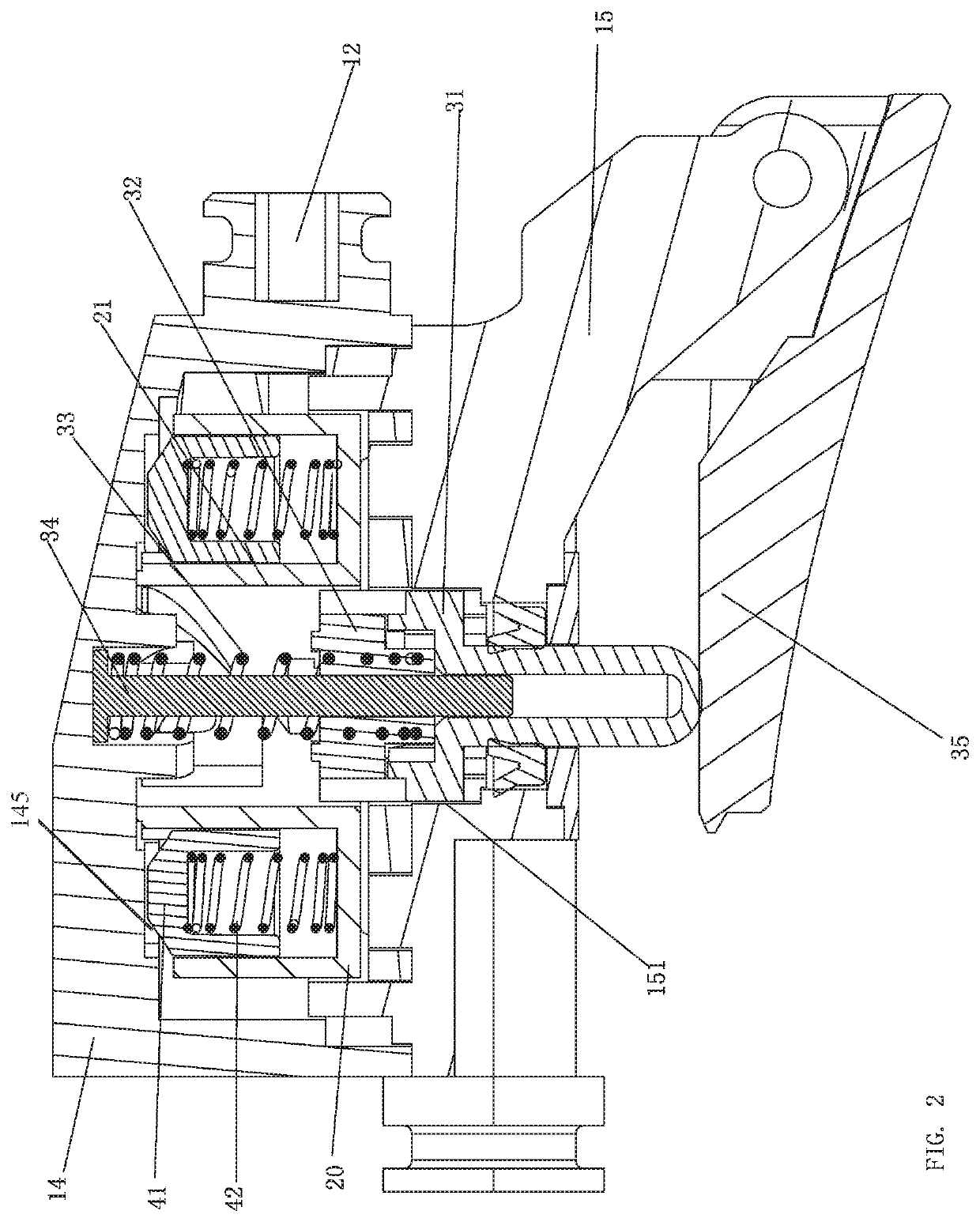 Waterway switching mechanism and method for switching the waterway switching mechanism
