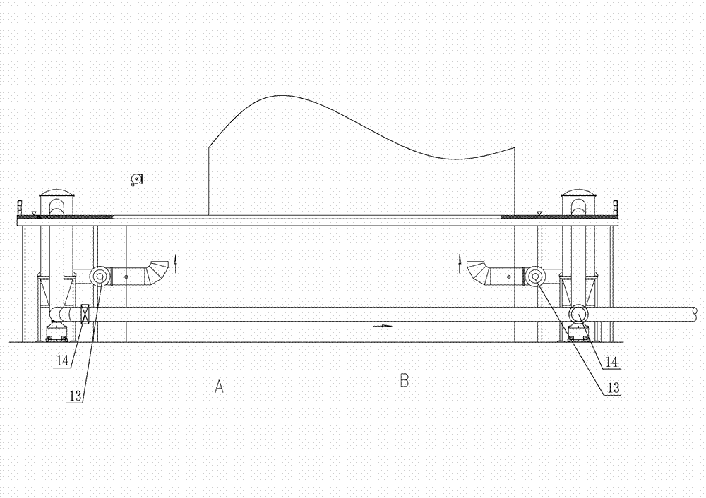 Electrode rotation double-station electric arc heating vacuum treatment device and using method thereof
