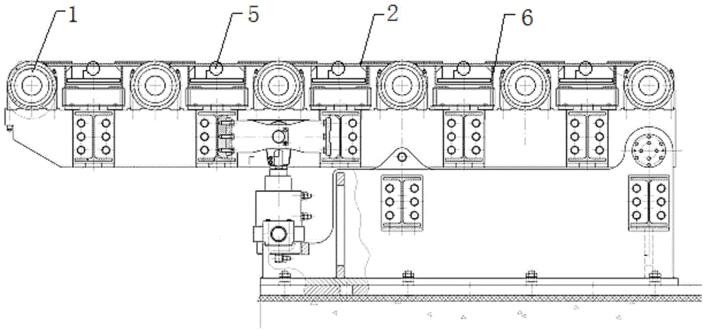 Method ensuring deformation steel plate to smoothly pass crop shear swing roller-way