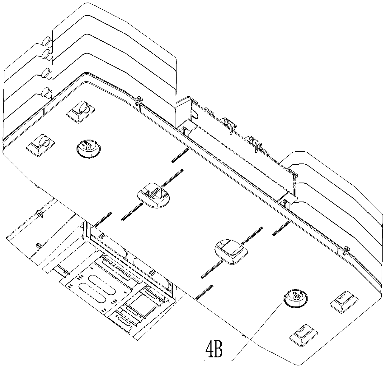 Balance weight fastening and hoisting device and crawler crane with same