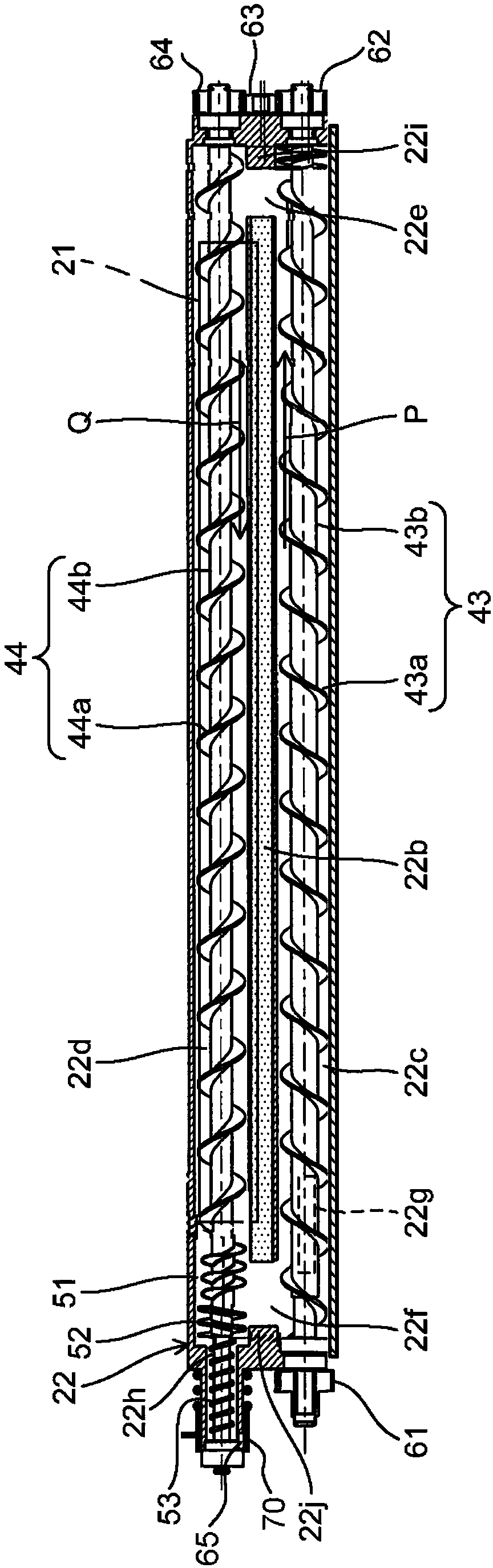 Developer conveying mechanism, and developing device and image forming apparatus therewith