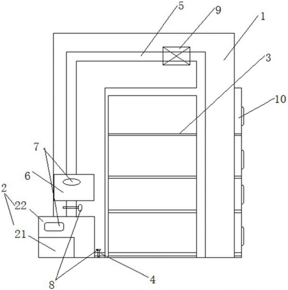 Device used for drying boards through heat conduction oil