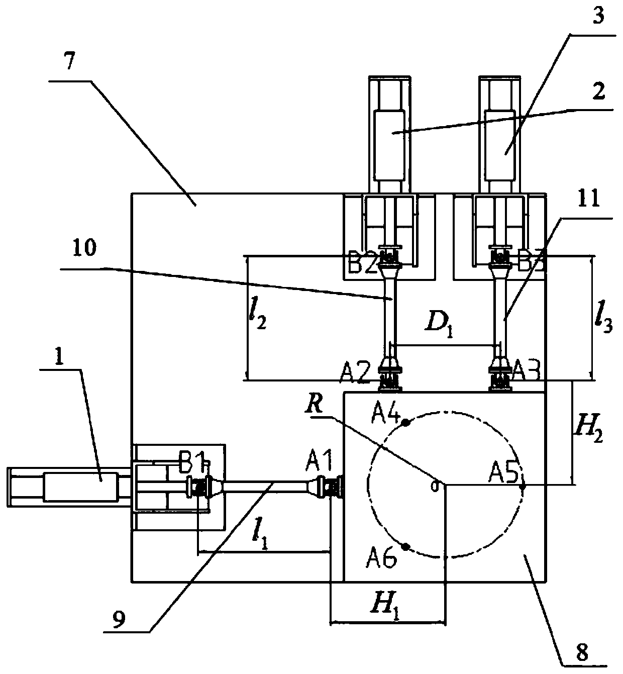 A method for pose control of a six-degree-of-freedom hydraulic motion platform with connecting rods