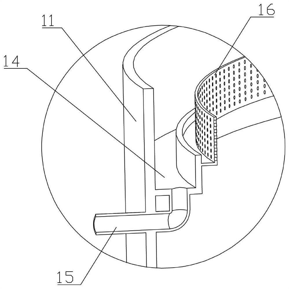 Radial-flow sedimentation tank convenient for sediment cleaning