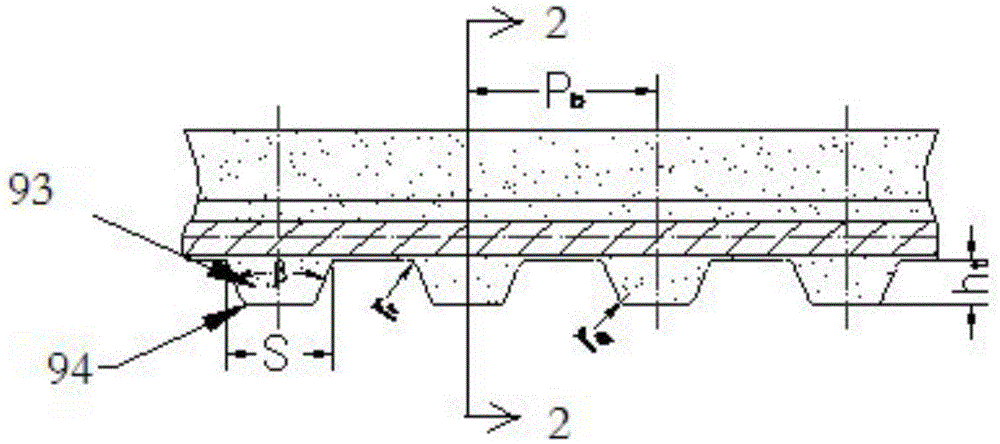 A kind of preparation method of U-shaped transmission belt