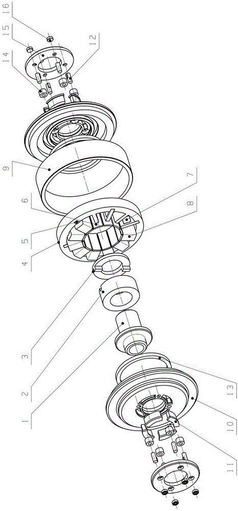 Electromagnetic suspension energy recovery type supporting braking system