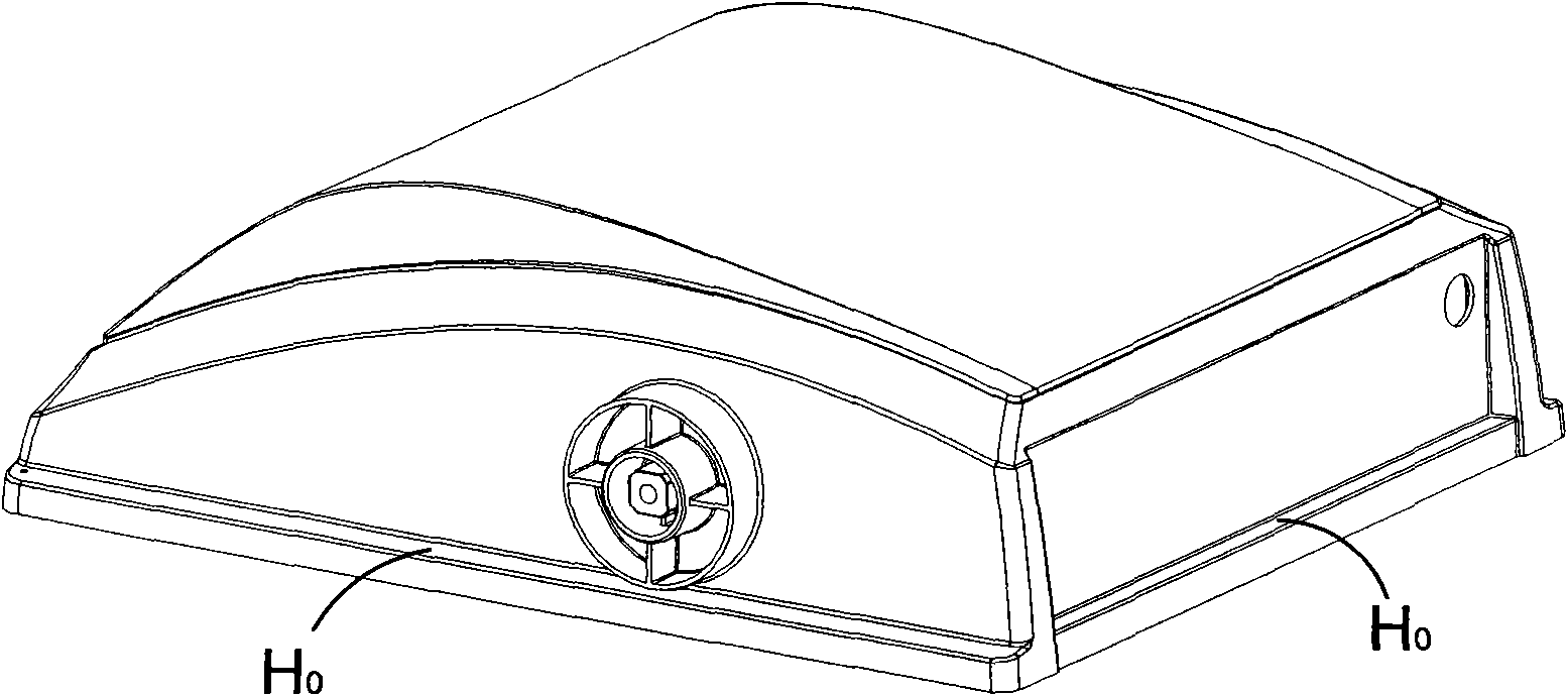 Gating design method for die-casting formation of large thin-wall element with narrow flange