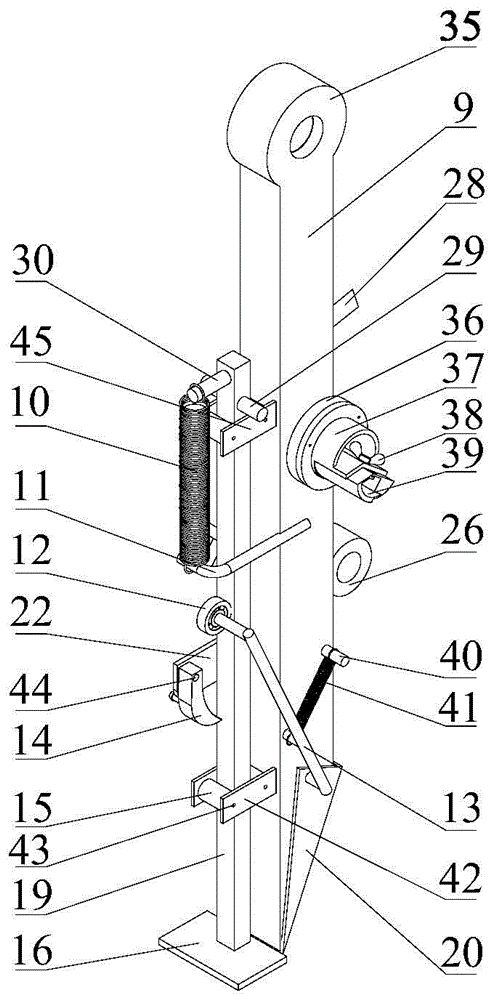 Mechanical corn hole punching deep fertilization topdressing device