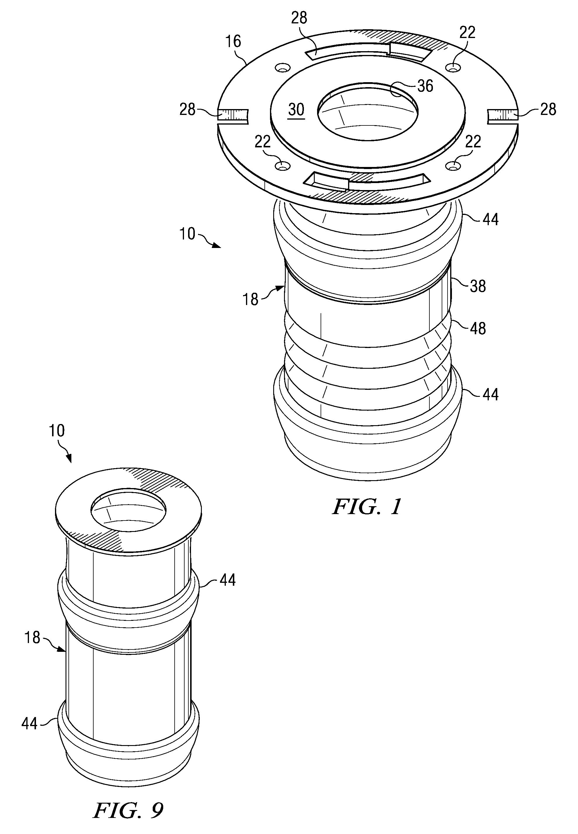 Flexible flange apparatus with a flexible membrane