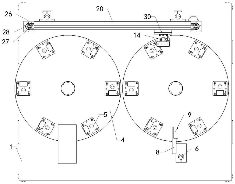 Auxiliary turntable mechanism for semiconductor sorting