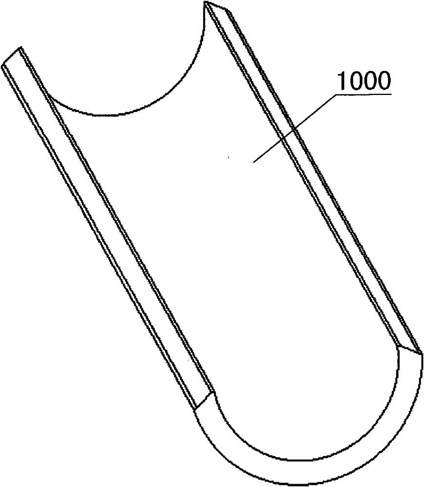 Method for moulding high-strength steel semichord pipe