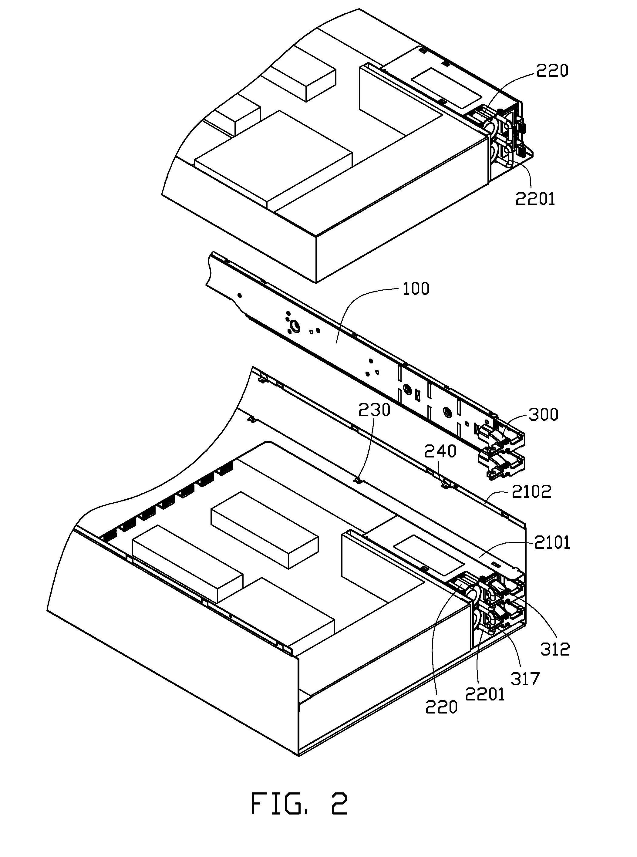 Cable management device and server using same
