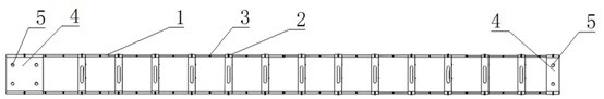 Hollow shear wall vertical reserved steel bar fixing device and construction method thereof