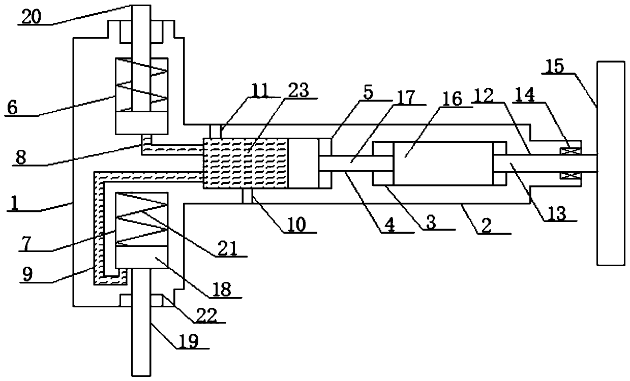 Liquid and thread structure combined driving type steering driving device