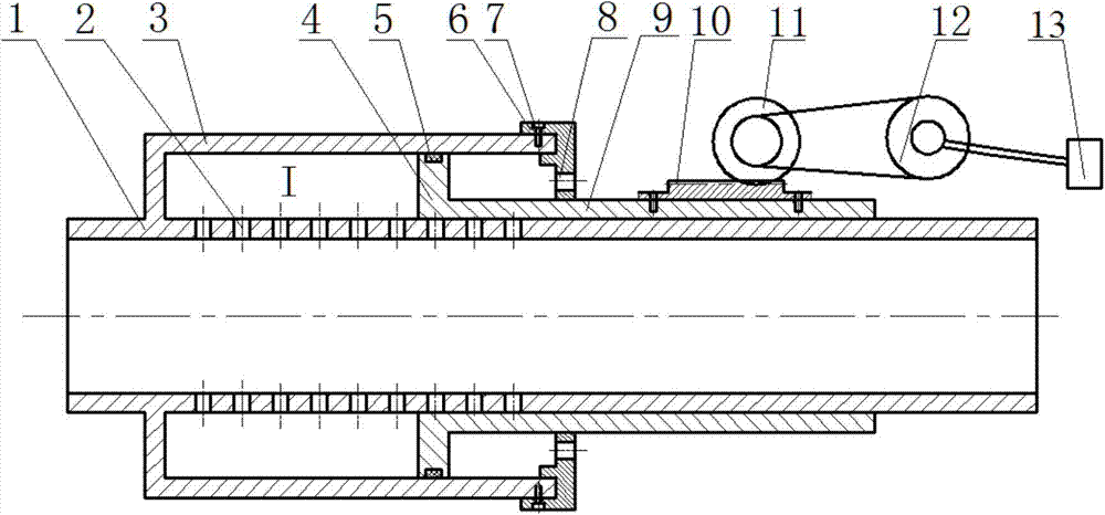 Variable-frequency microperforated pipe silencer with variable perforation section lengths