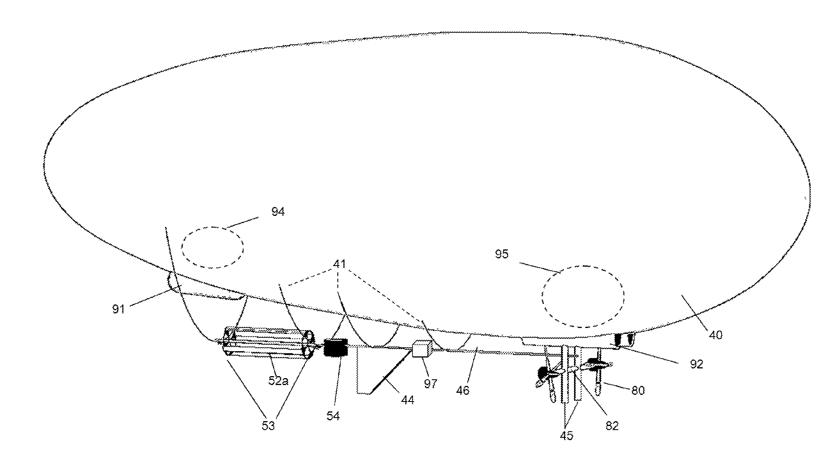 Apparatus and method to control the flight dynamics in a lighter-than-air airship