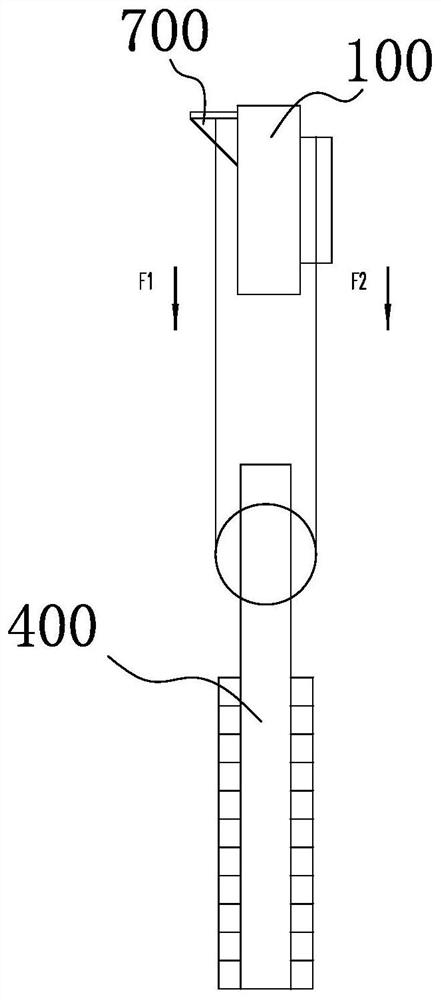 Machine-room-less elevator main machine arrangement structure