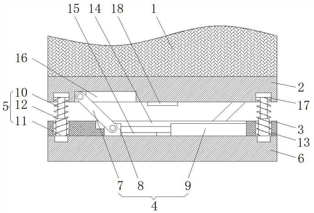 Transverse damping structure for constructional engineering