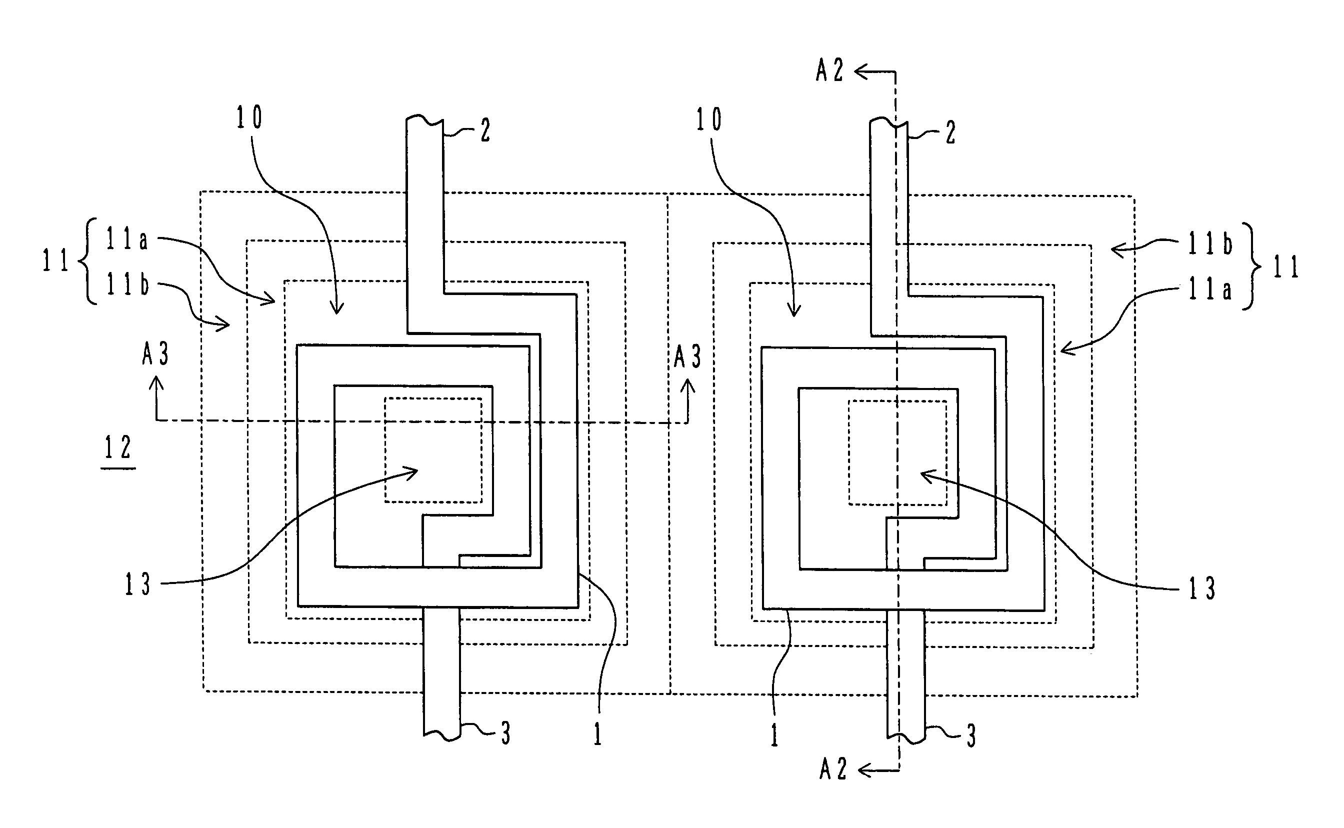 Multi-layer wiring structure with dummy patterns for improving surface flatness