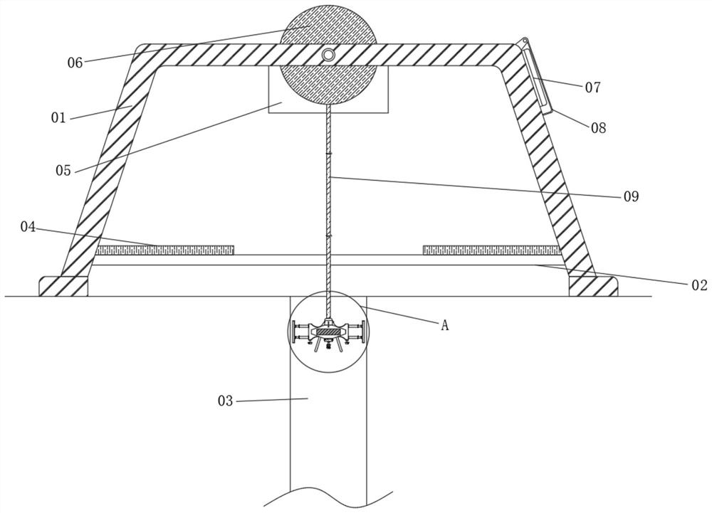 Coal bed gas detection device capable of sampling soil at different depths in well