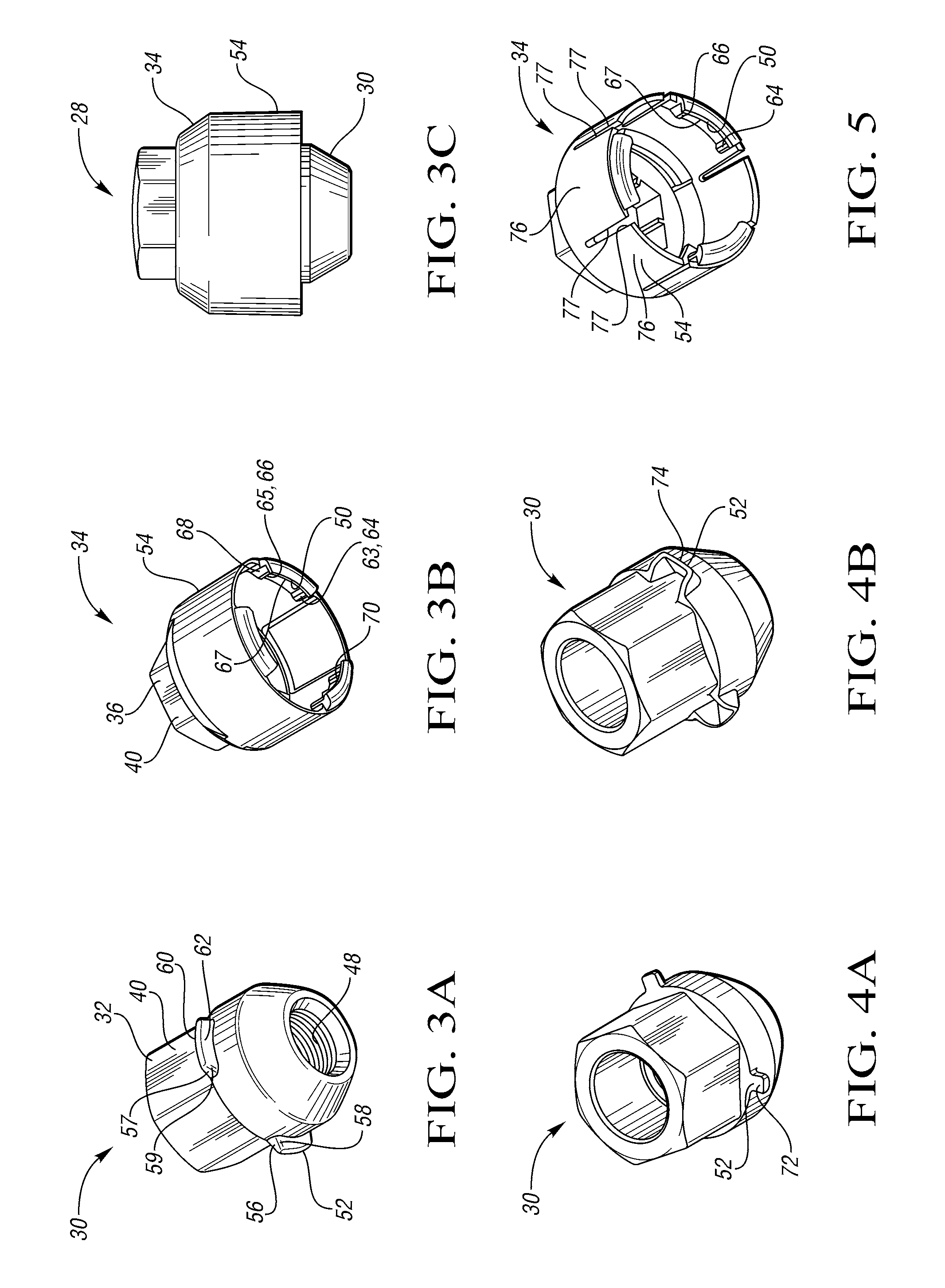 Turn limited wheel lug nut and nut cap