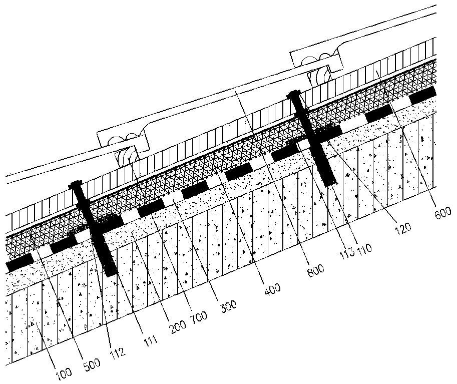 Roof heat preservation system structure