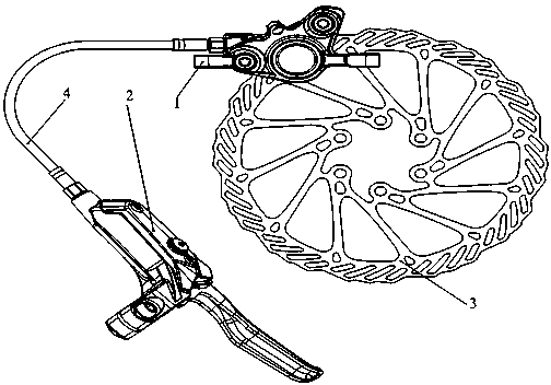 A hydraulic disc brake