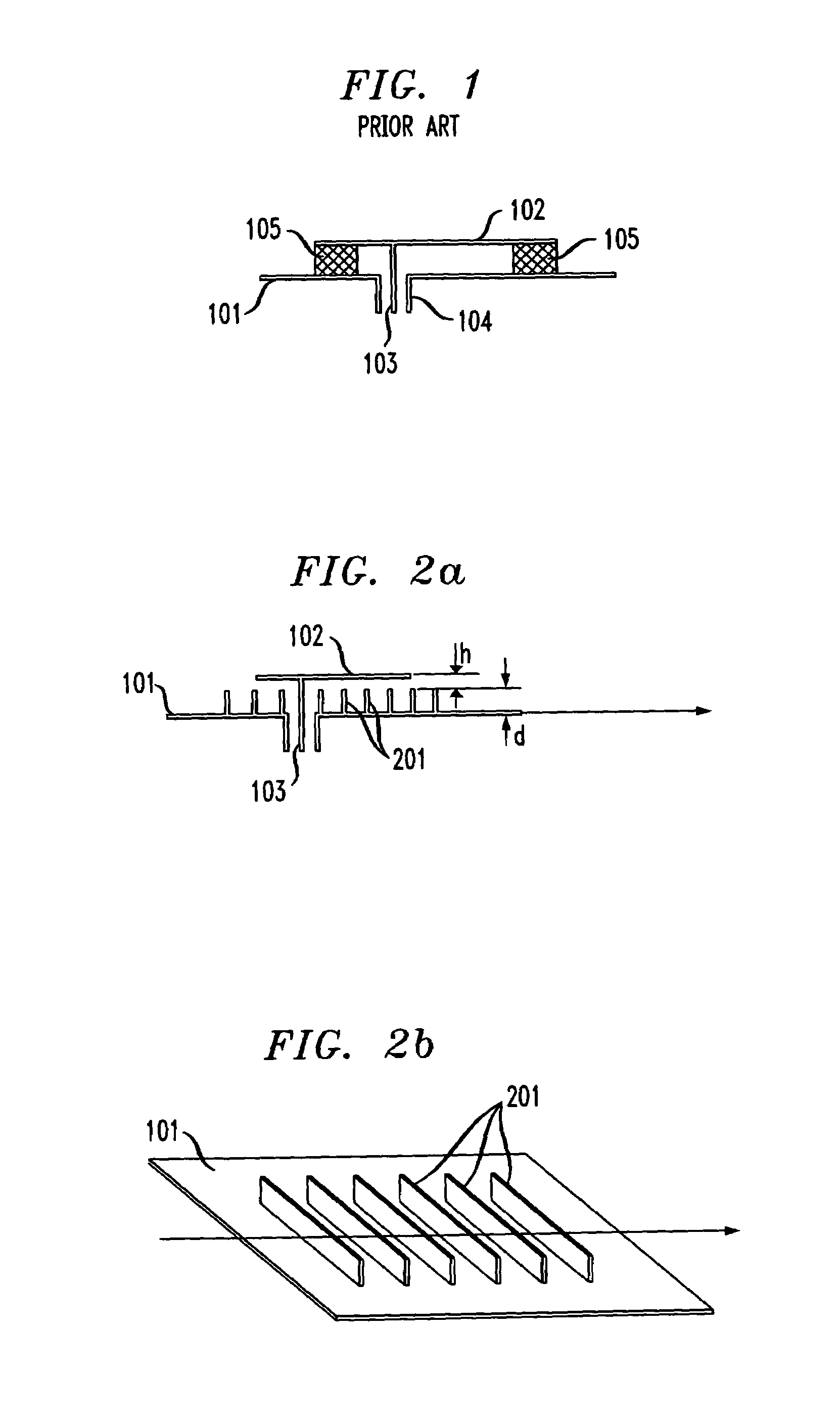 Patch antenna with comb substrate