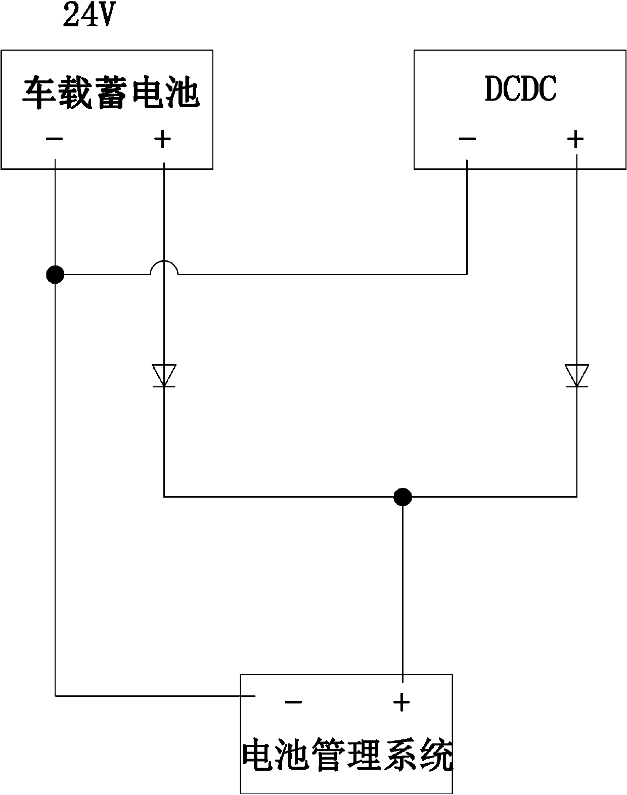 Low-voltage power supply management system for safety monitoring of power battery of electric vehicle