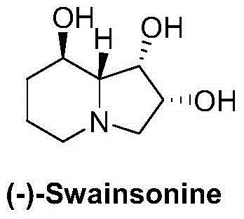 (-)-Swainsonine preparation method