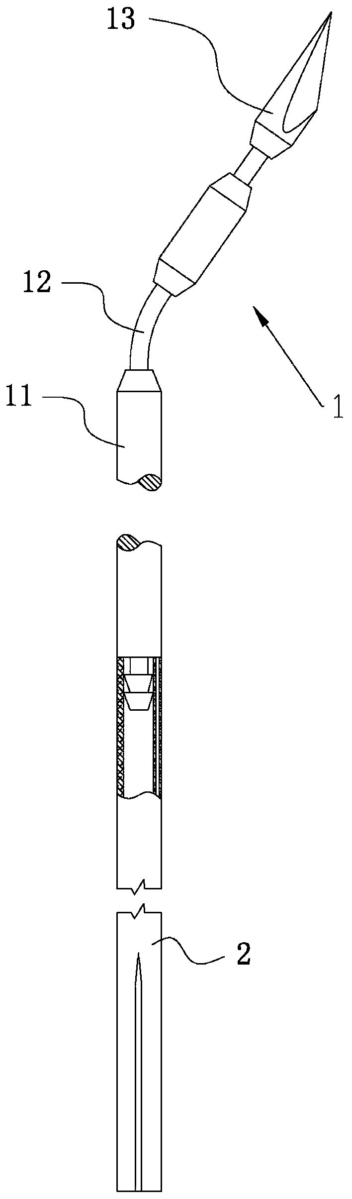 Drainage tube with puncture needle and using method thereof
